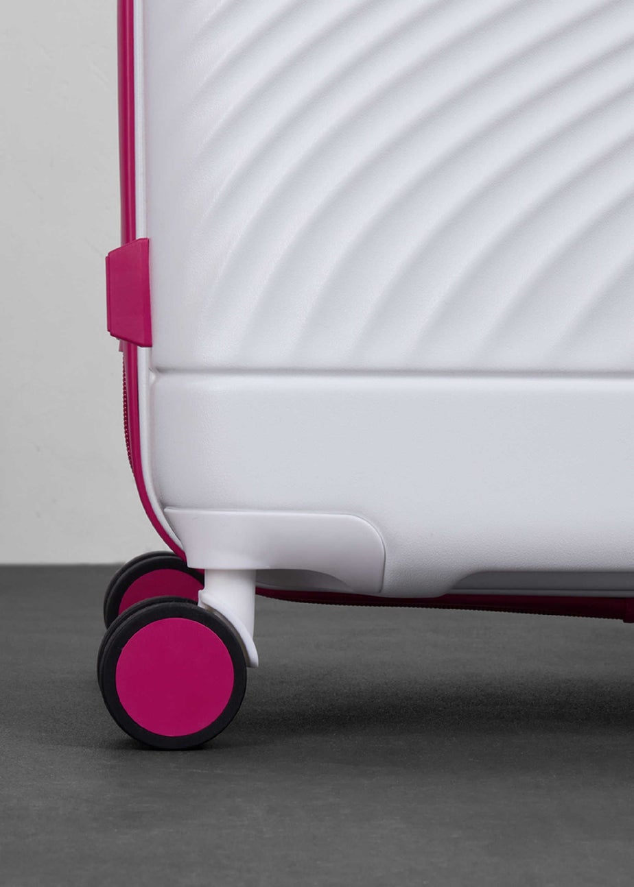 Rock Love Island Suitcase White/Pink