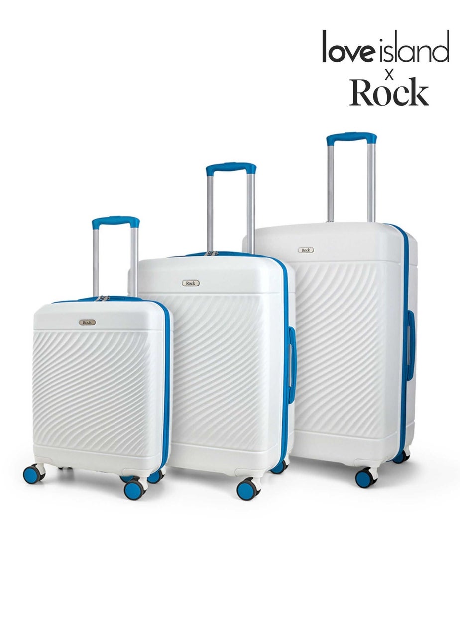 Rock Love Island Suitcase White/Blue