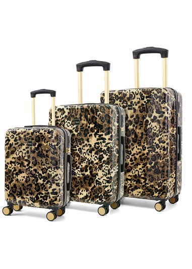 Rock Savannah Suitcase Gold Leopard
