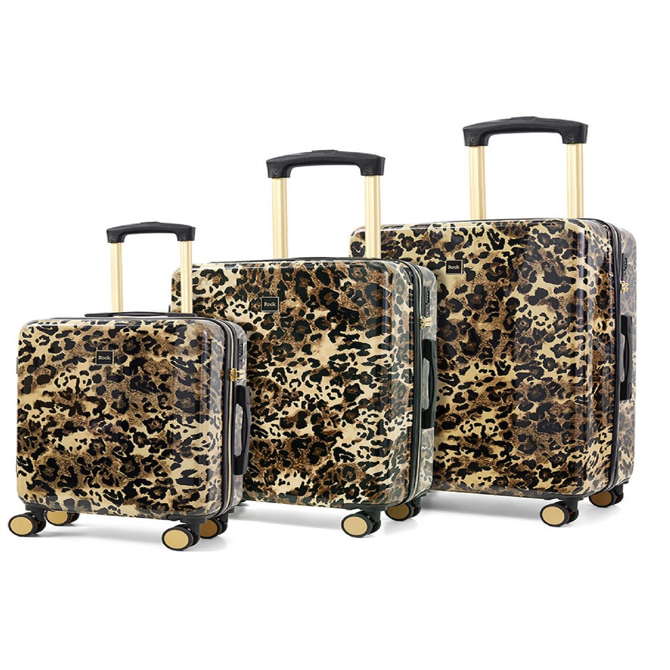 Rock Savannah Suitcase Gold Leopard