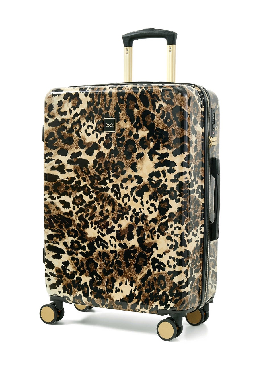 Rock Savannah Suitcase Gold Leopard