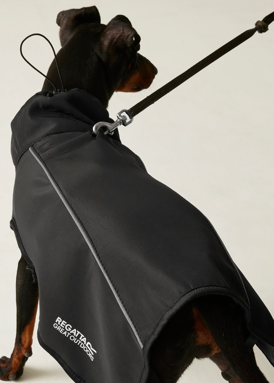 Regatta Black Pet's Softshell Waterproof Dog Coat Matalan