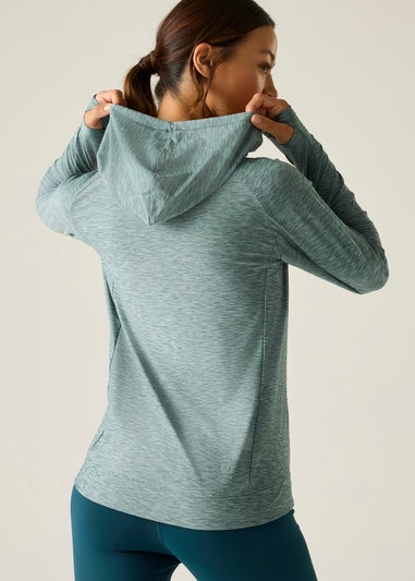 Dare 2b Grey/ Blue Sprint City Lightweight Hoodie
