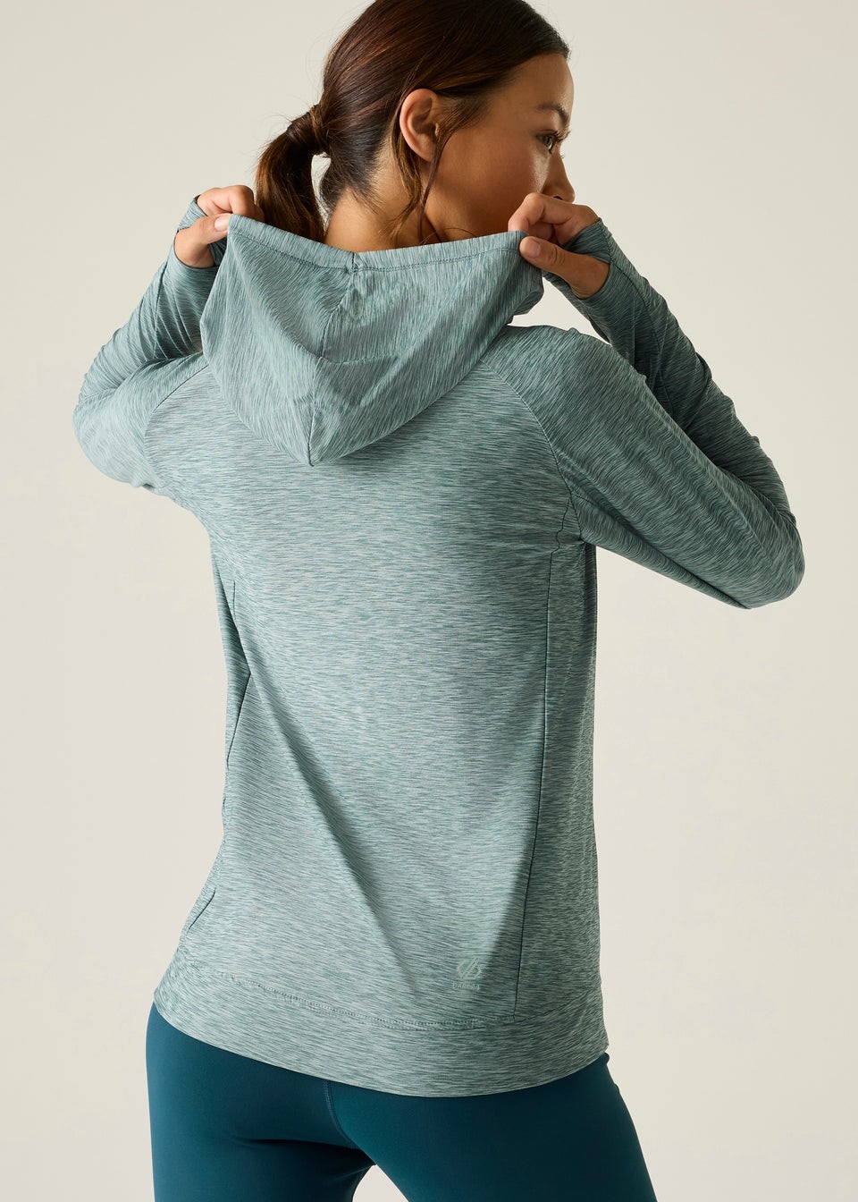 Dare 2b Grey/ Blue Sprint City Lightweight Hoodie