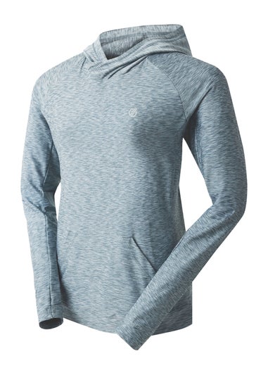 Dare 2b Grey/ Blue Sprint City Lightweight Hoodie