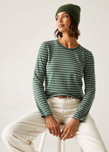 Regatta Forest Green Light Vanilla Federica Breathable Top