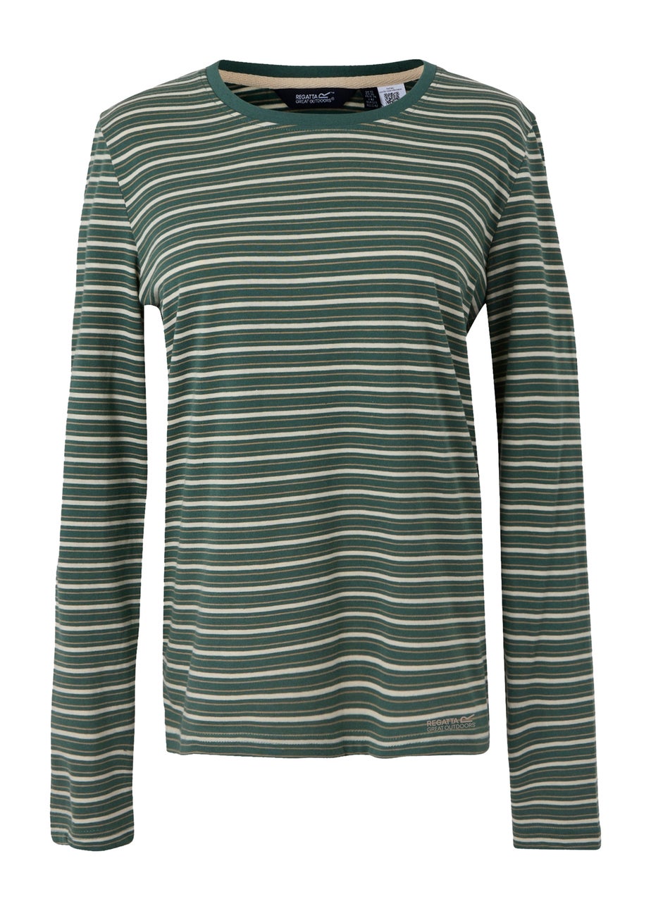 Regatta Forest Green Light Vanilla Federica Breathable Top