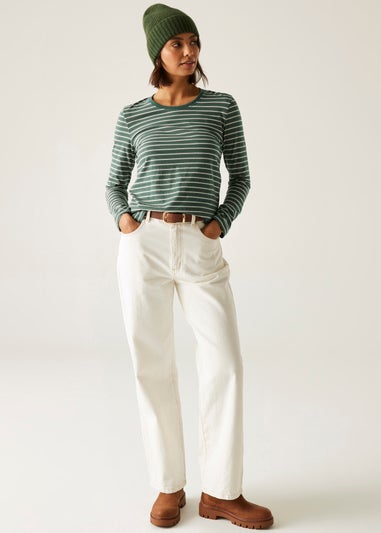 Regatta Forest Green Light Vanilla Federica Breathable Top