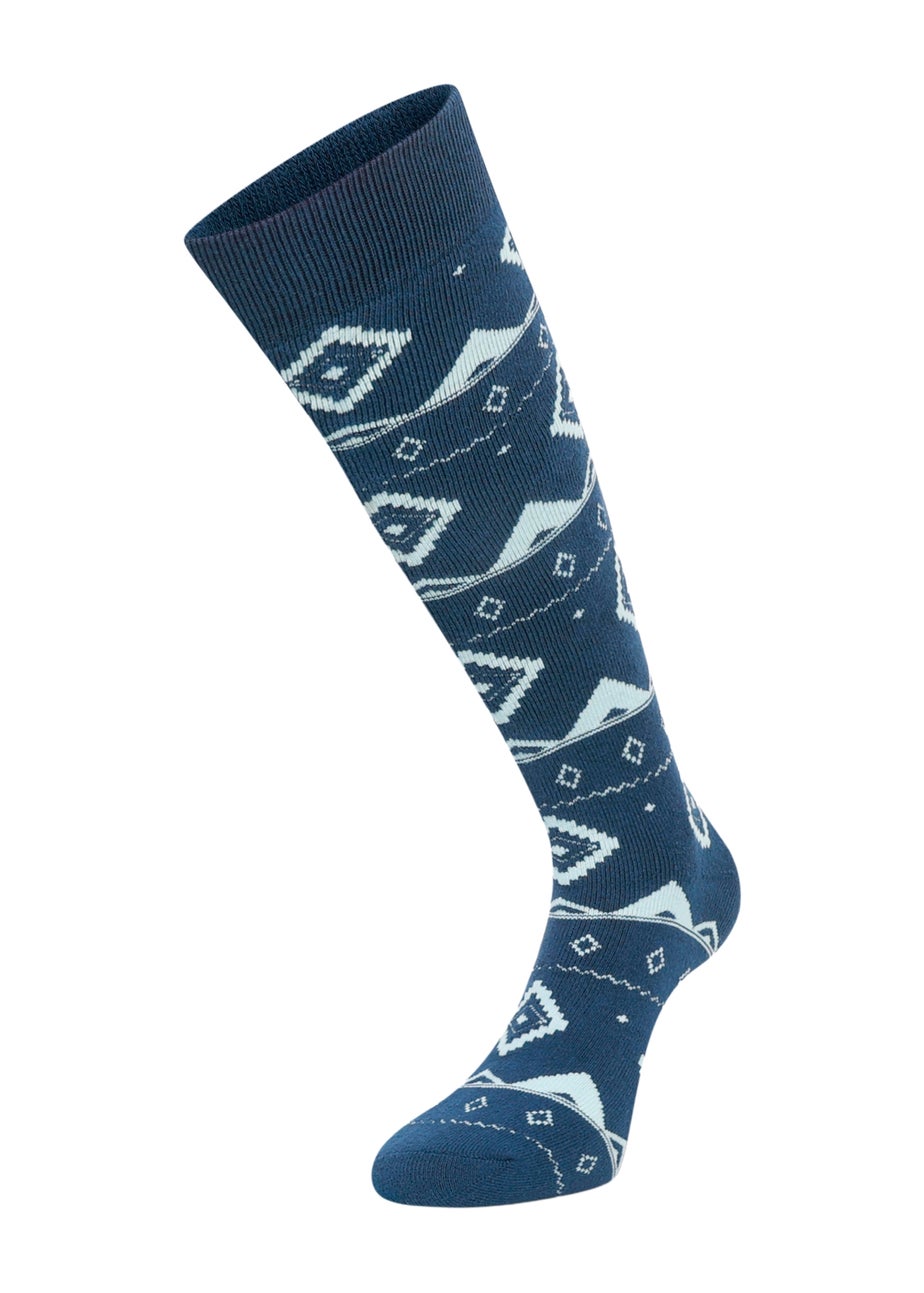 Dare 2b Denim Fairisle Print Printed Ski Socks