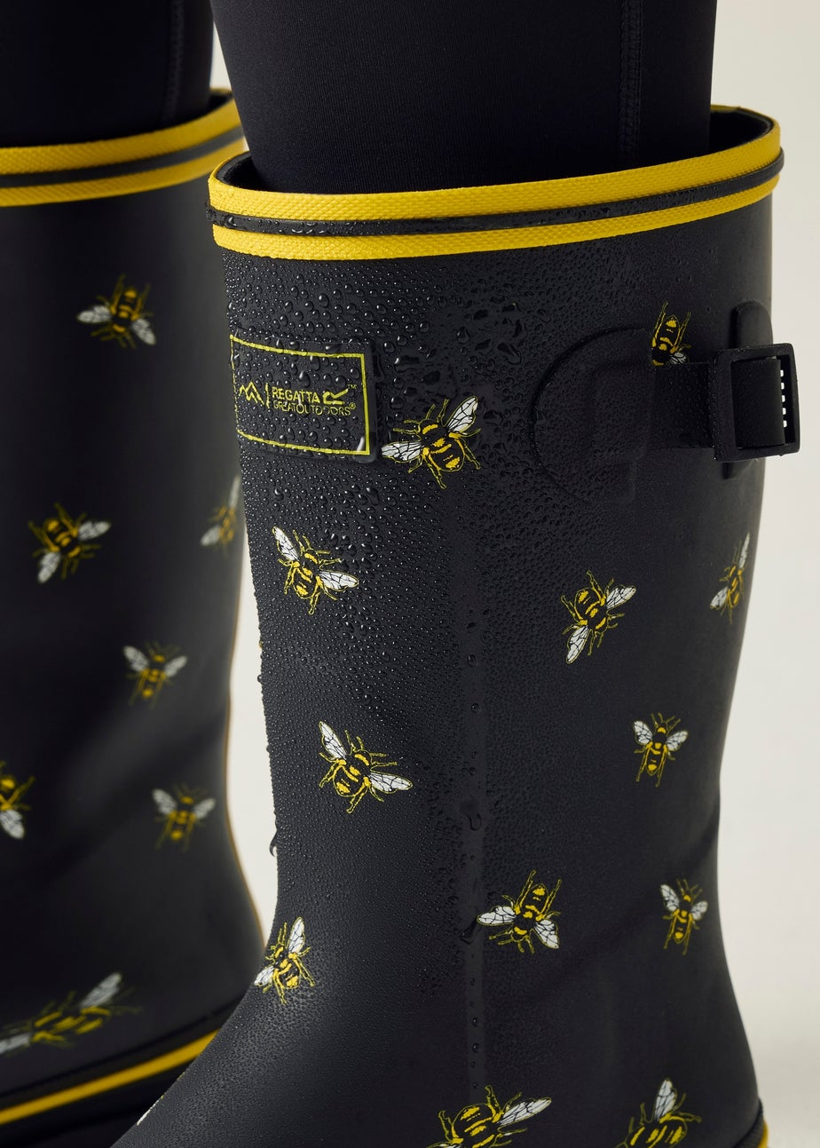 Regatta Black Lady Amelia Waterproof Wellies