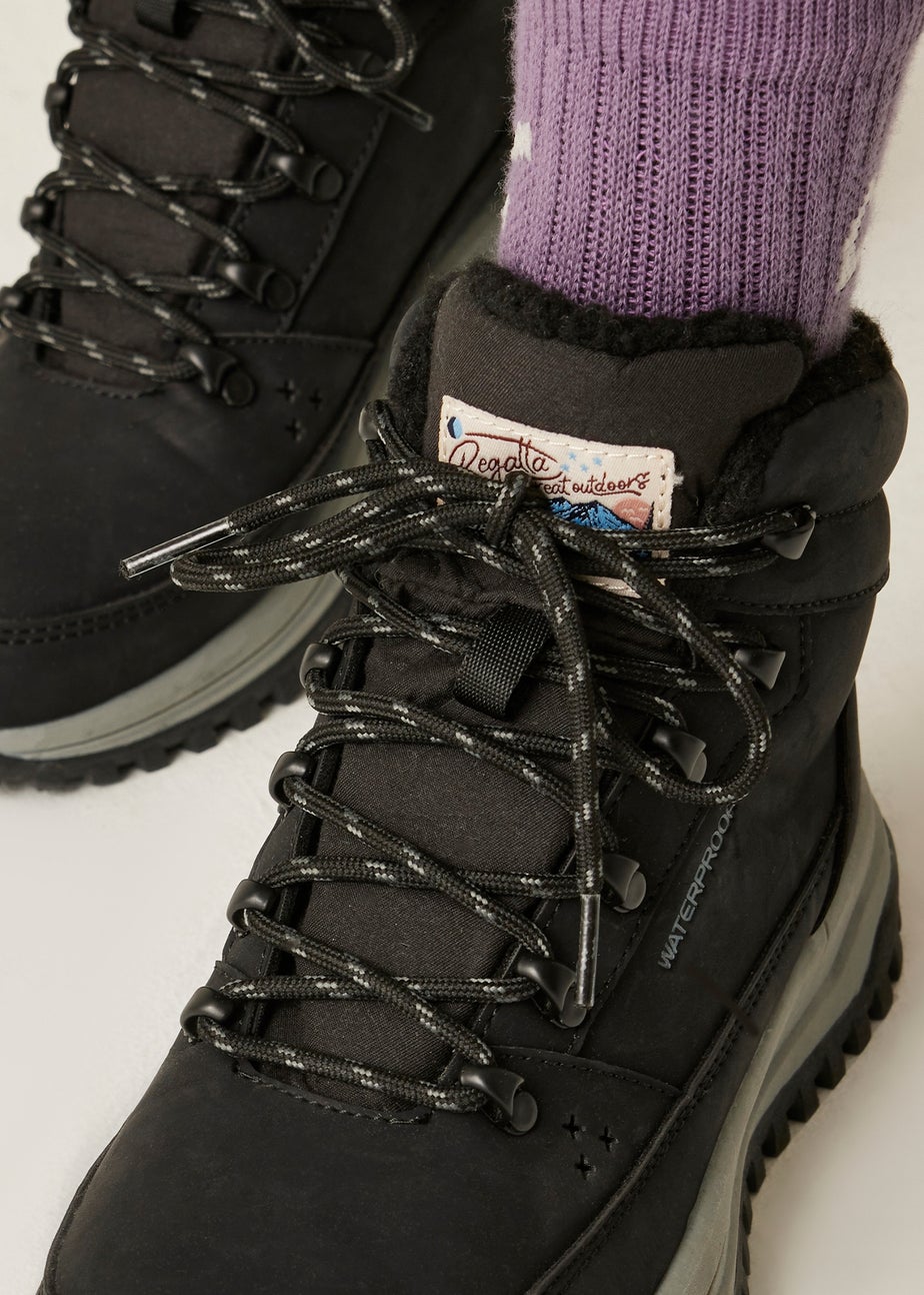Regatta Black Sherbourne Waterproof Walking Boots