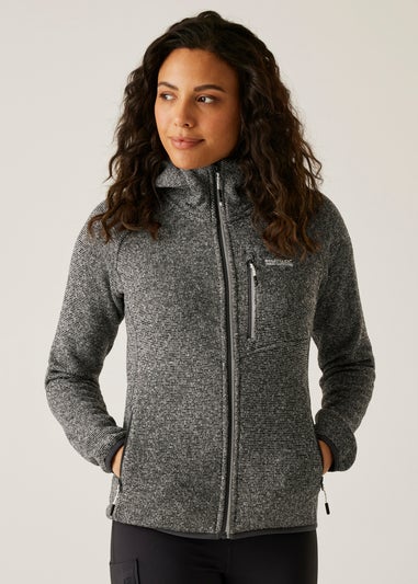 Regatta Light Grey Hooded Newhill Fleece