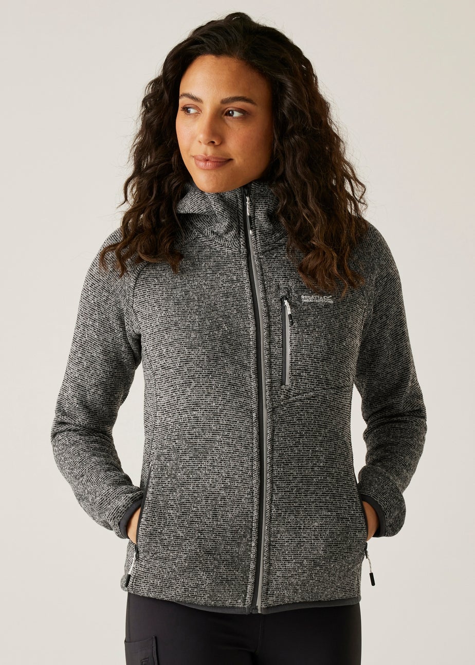 Regatta Light Grey Hooded Newhill Fleece