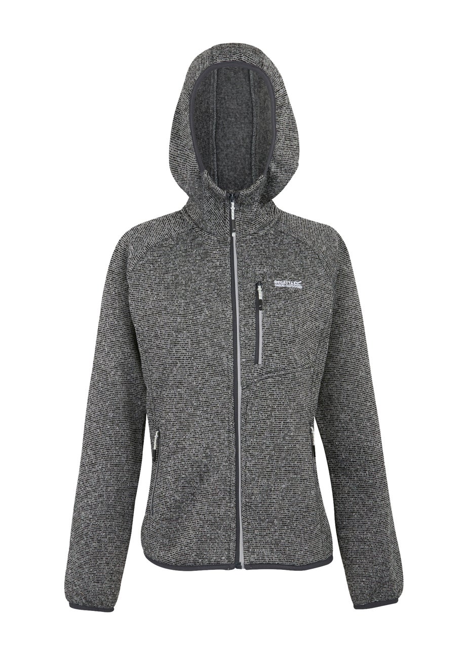 Regatta Light Grey Hooded Newhill Fleece