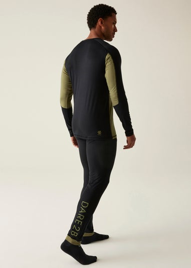 Dare2B Black/Green Exchange III Baselayer Set