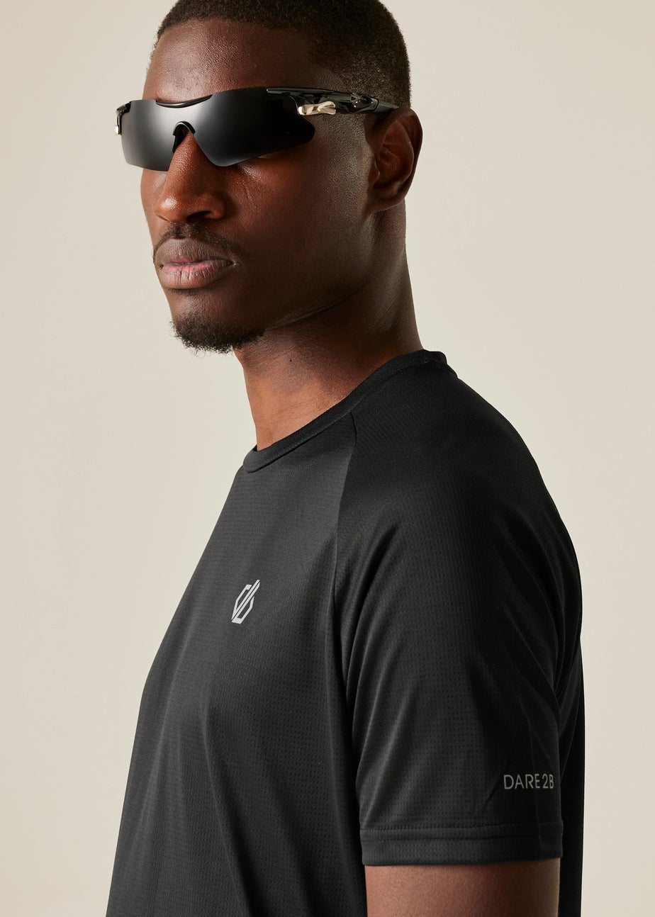 Dare2B Black Accelerate  Lightweight Tee