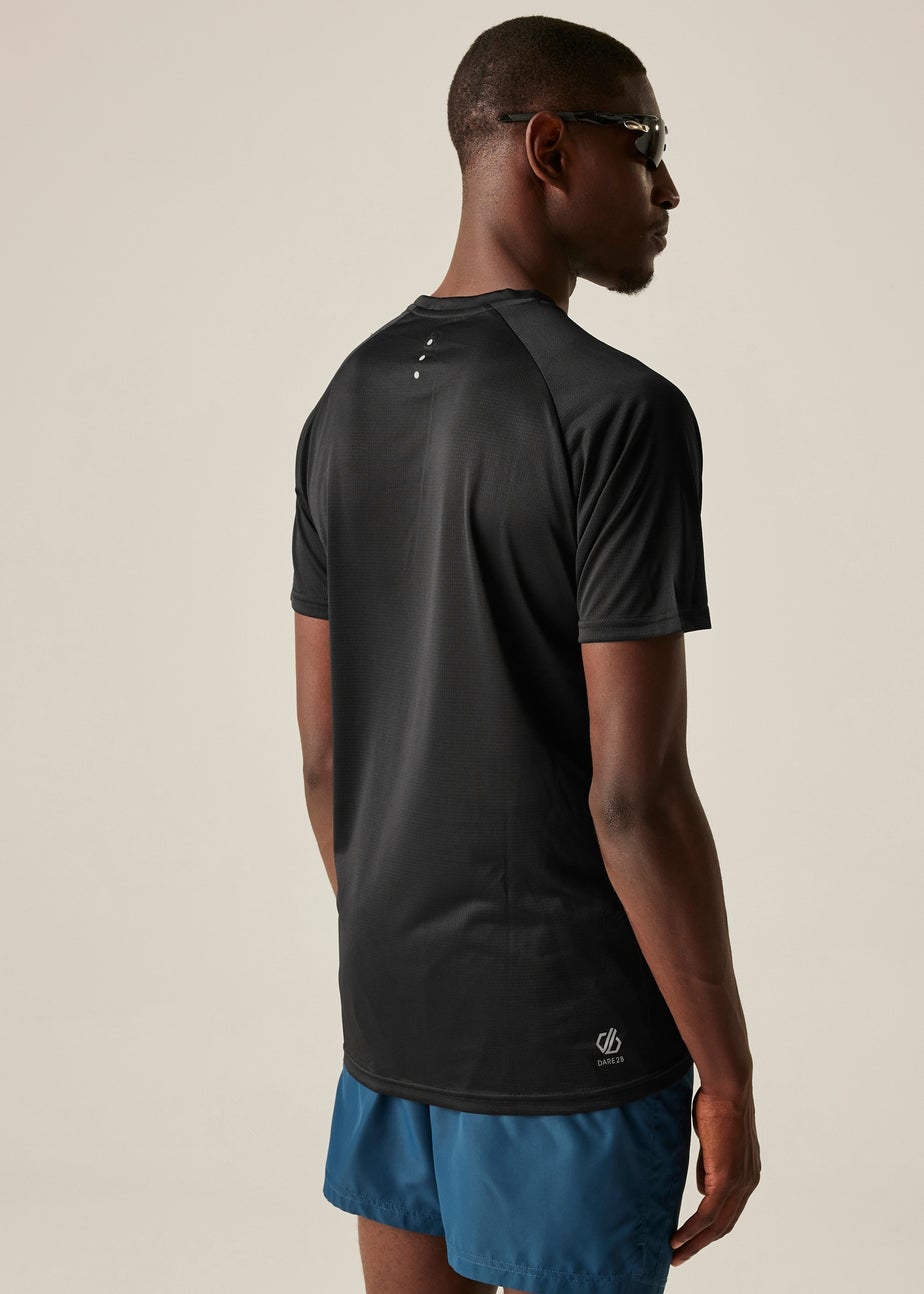 Dare2B Black Accelerate  Lightweight Tee
