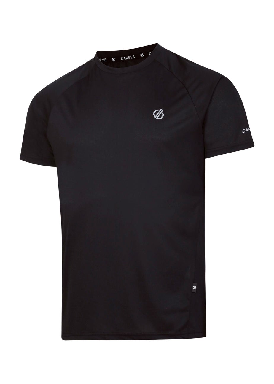 Dare2B Black Accelerate  Lightweight Tee