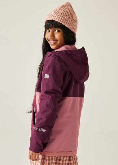 Regatta Vintage Pink Kids' Hillain Warm Lined Reflective Waterproof Insulated Jacket (3-16yrs)