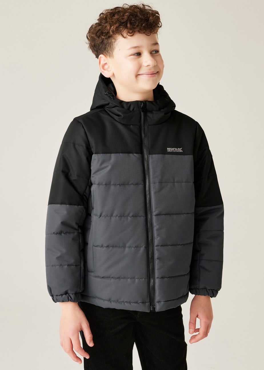 Regatta Black/Grey Kids' Lofthouse Reflective Jacket (3-16yrs)