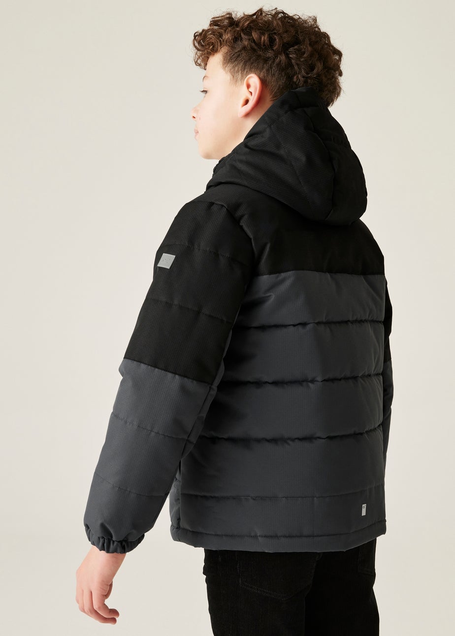 Regatta Black/Grey Kids' Lofthouse Reflective Jacket (3-16yrs)