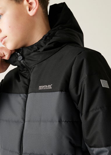 Regatta Black/Grey Kids' Lofthouse Reflective Jacket (3-16yrs)