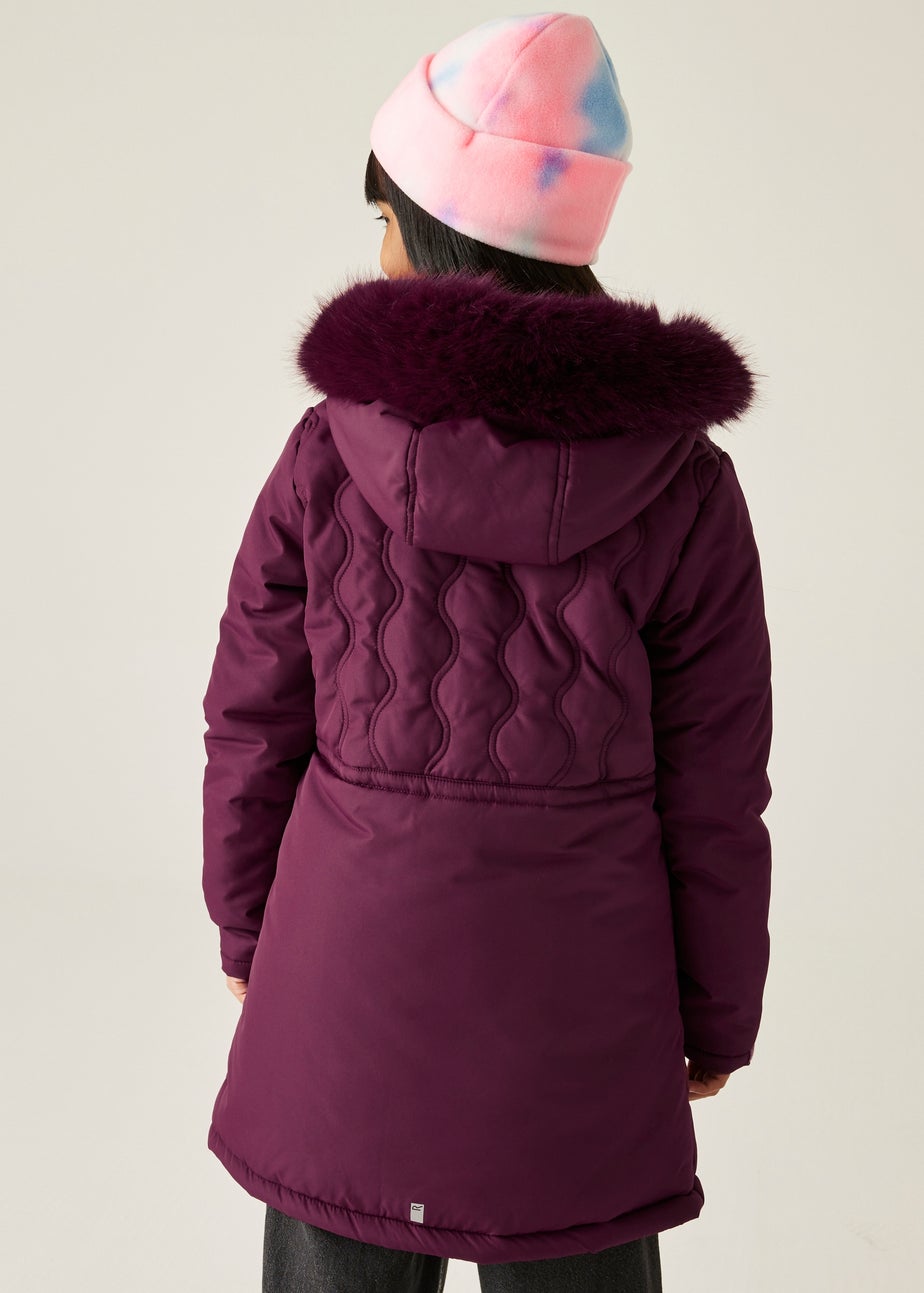 Regatta Aubergine Kids' Fabrizia II Reflective Jacket (3-16yrs)