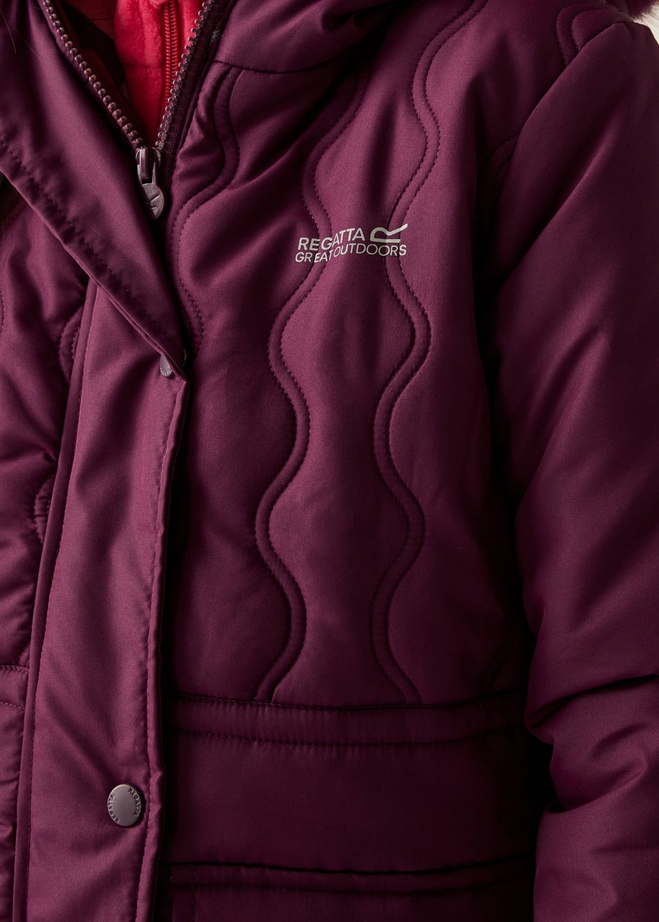 Regatta Aubergine Kids' Fabrizia II Reflective Jacket (3-16yrs)