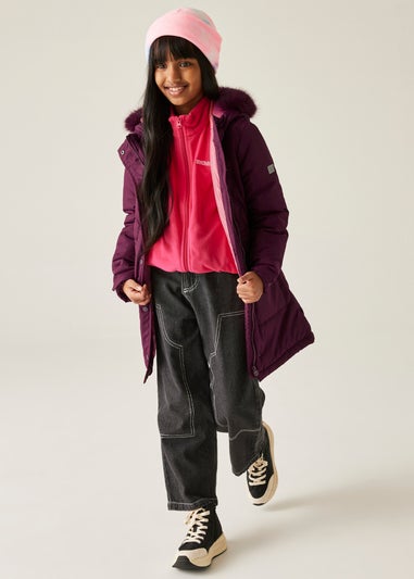 Regatta Aubergine Kids' Fabrizia II Reflective Jacket (3-16yrs)