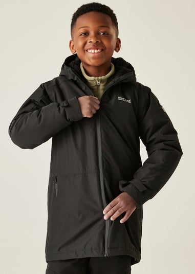 Regatta Black Kids' Farbank II Waterproof Insulated Jacket (3-16yrs)