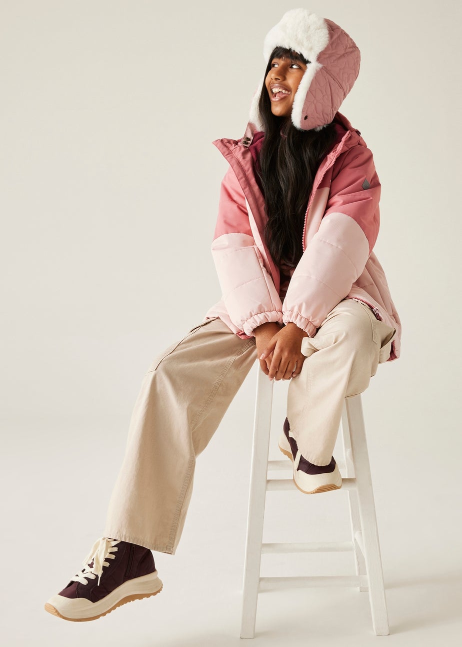 Regatta Pastel Pink Kids' Lofthouse Reflective Jacket (3-16yrs)