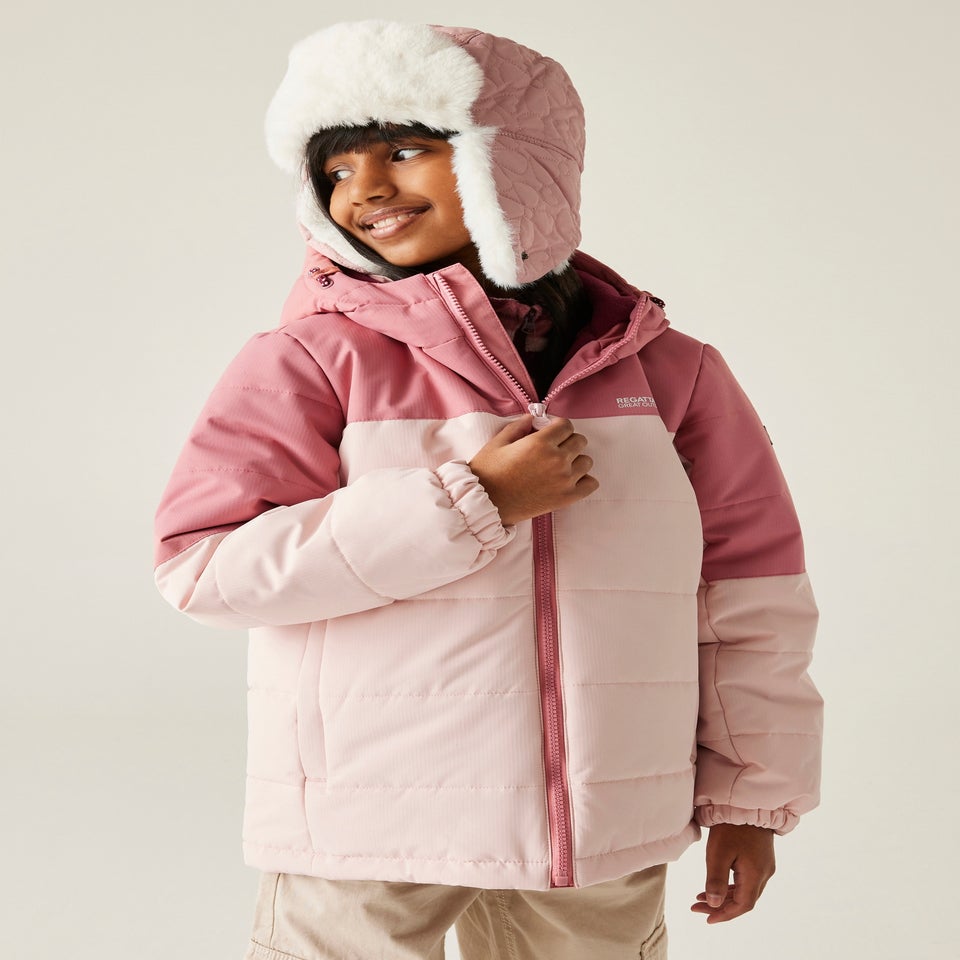 Regatta Pastel Pink Kids' Lofthouse Reflective Jacket (3-16yrs)
