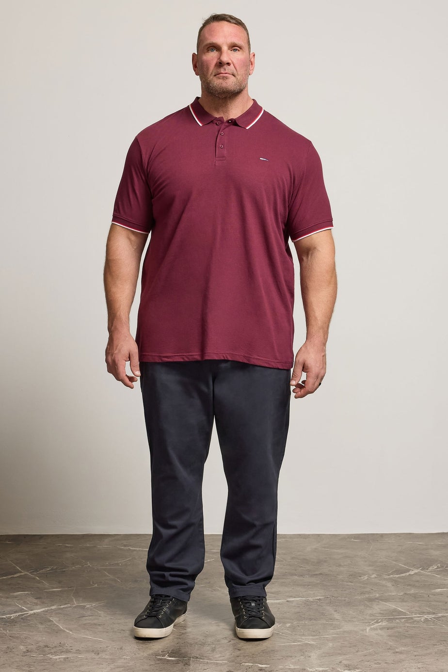 BadRhino Navy Blue Elasticated Waist Chinos