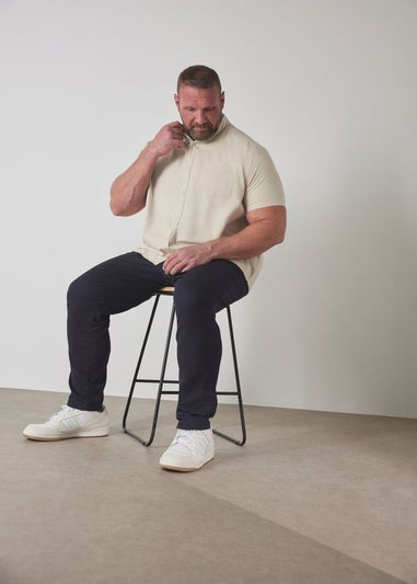 BadRhino Navy Blue Elasticated Waist Chinos