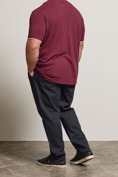 BadRhino Navy Blue Elasticated Waist Chinos