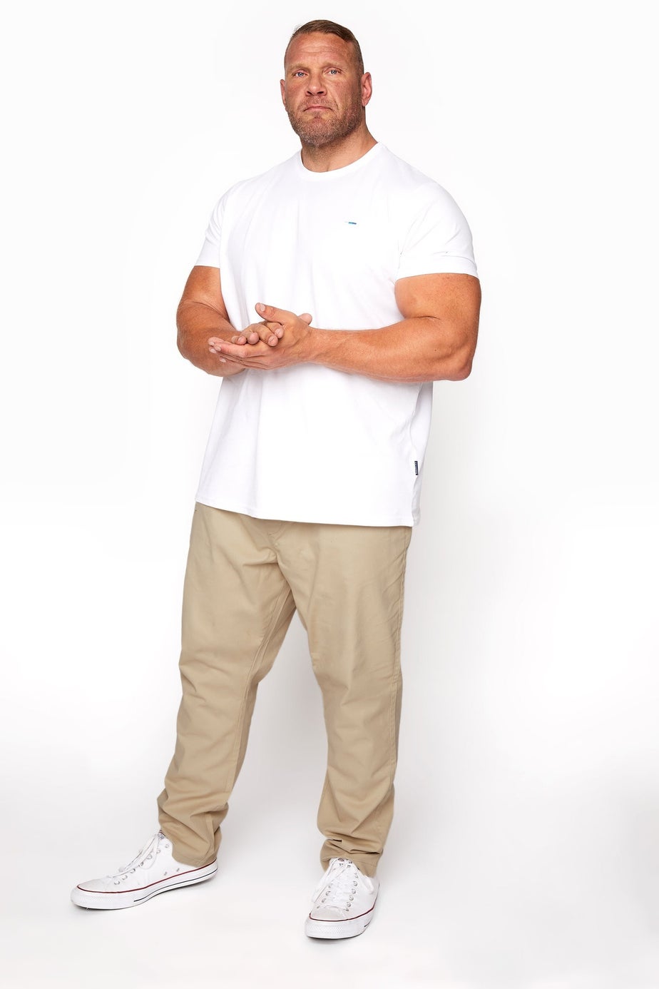 BadRhino Stone Brown Elasticated Waist Chinos