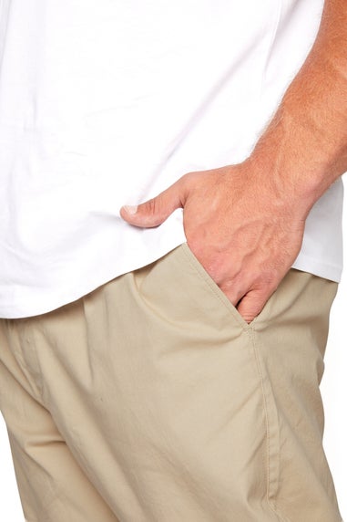 BadRhino Stone Brown Elasticated Waist Chinos