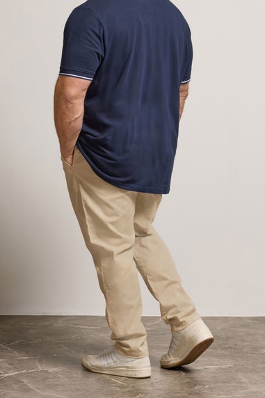 BadRhino Stone Brown Elasticated Waist Chinos