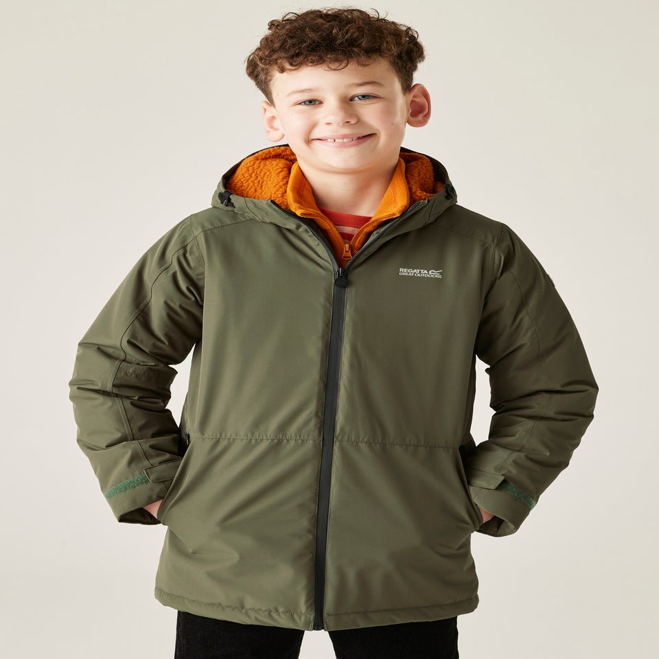 Regatta Forest Green Kids' Farbank II Waterproof Insulated Jacket (3-16yrs)