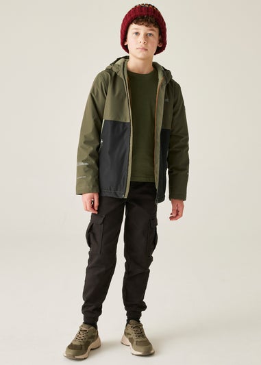 Regatta Soft Green Kids' Hillain Warm Lined Reflective Waterproof Insulated Jacket (3-16yrs)