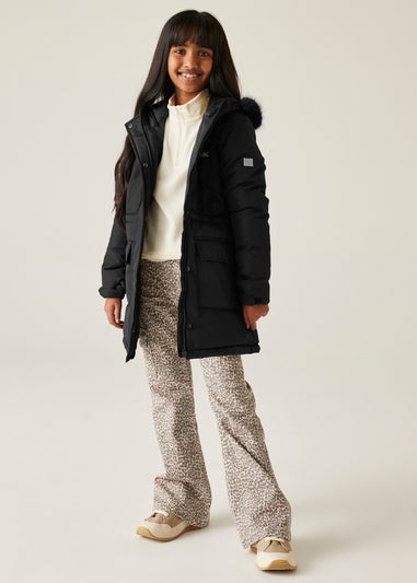 Regatta Black Kids' Fabrizia II Reflective Jacket (3-16yrs)