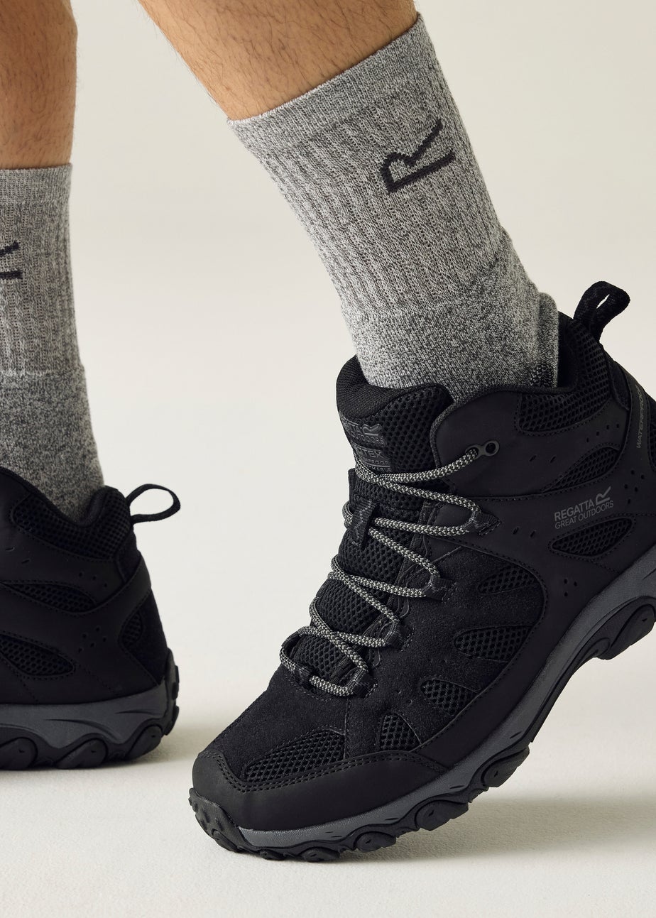 Regatta Black/Grey Edgepoint 4 Mid Waterproof Boots