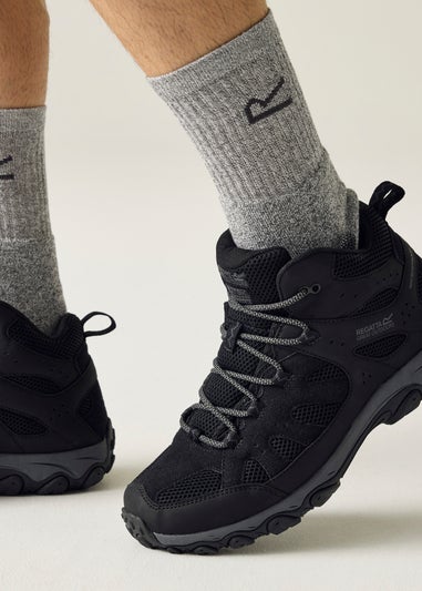 Regatta Black/Grey Edgepoint 4 Mid Waterproof Boots