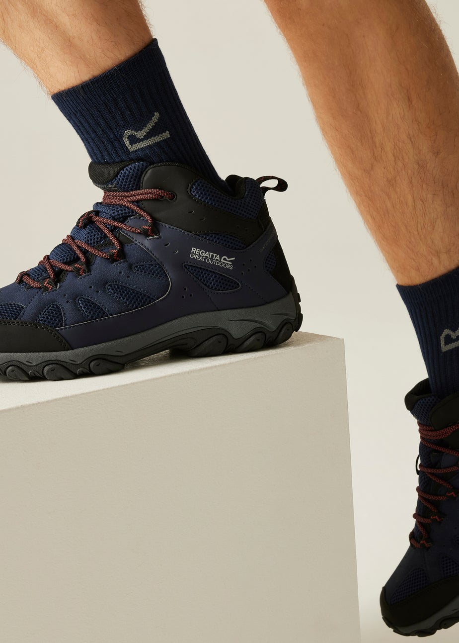 Regatta Navy/Grey Edgepoint 4 Mid Waterproof Boots