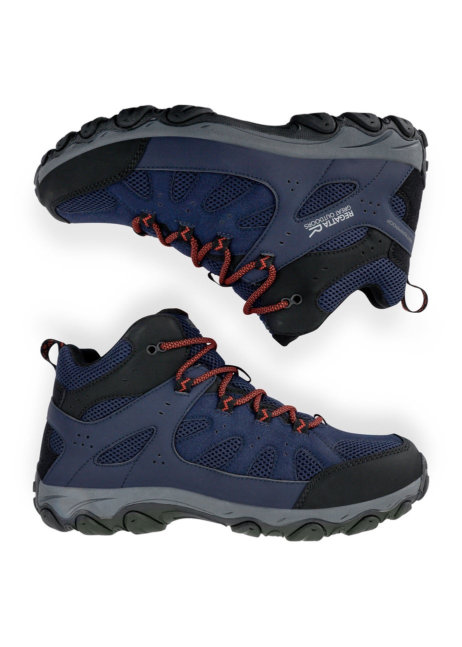 Regatta Navy/Grey Edgepoint 4 Mid Waterproof Boots