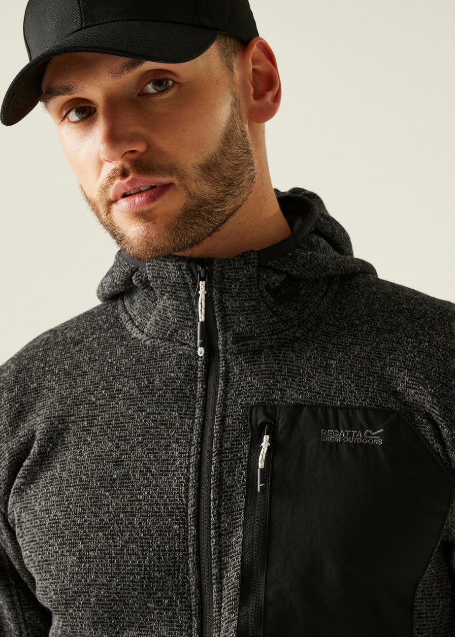 Regatta Slate Hooded Newhill Stretch Fleece