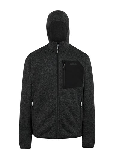 Regatta Slate Hooded Newhill Stretch Fleece