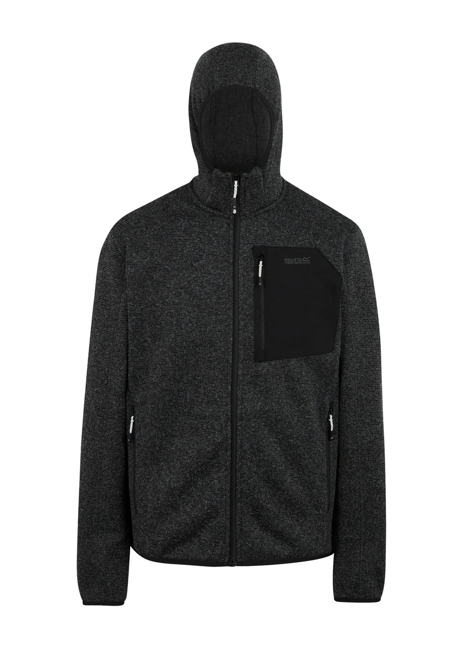 Regatta Slate Hooded Newhill Stretch Fleece