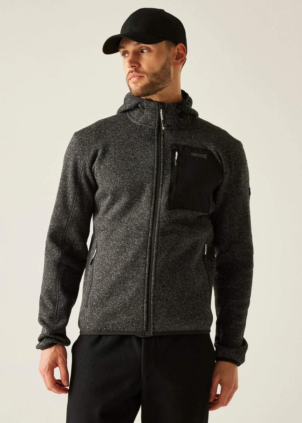 Regatta Slate Hooded Newhill Stretch Fleece
