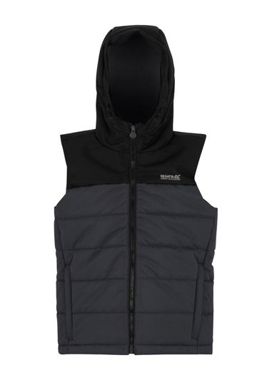Regatta Black/Grey Kids' Lofthouse Lightweight Bodywarmer (3-16yrs)